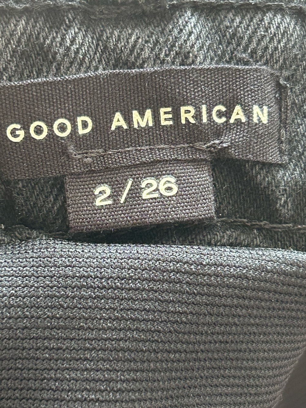 Good American Wide Leg Solution Jeans Black377 - Picture 12 of 15